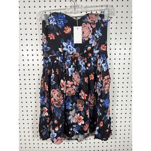 Nameless floral mini strapless dress size S